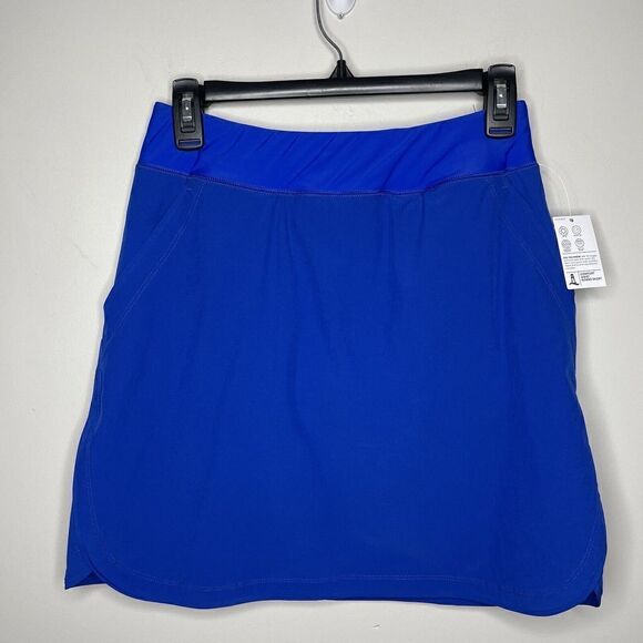 LANDS END Swim Board Skort Womens 2 Electric Blue Skirt NEW Comfort Waist Pocket - Picture 1 of 9